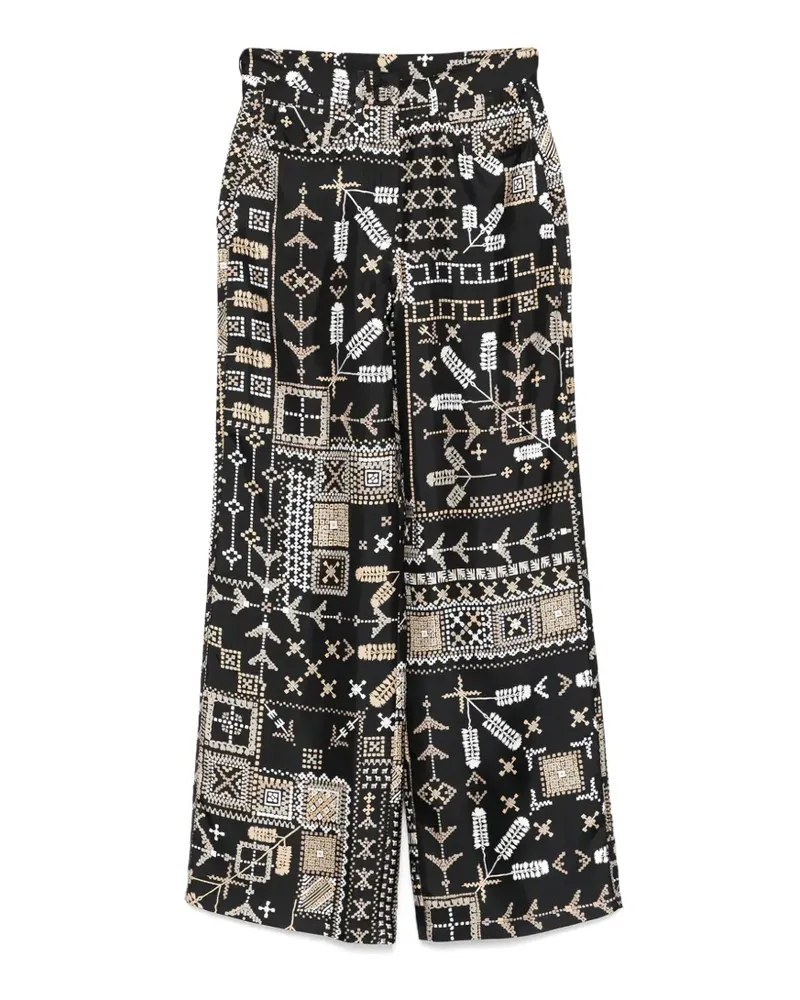 Momoni Ortiz palazzo pants - Schwarz Schwarz