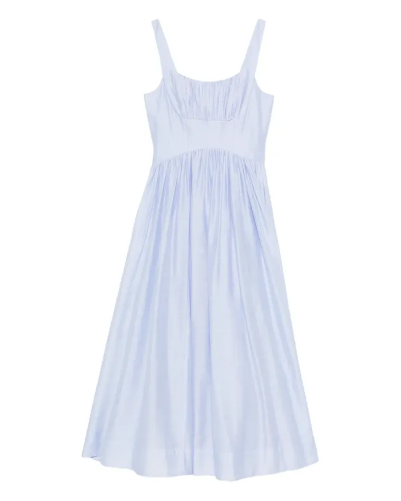 Aje. Gerafftes Mist Midikleid - Blau Blau