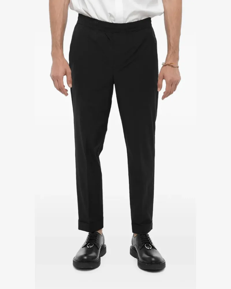Neil Barrett elasticated-waist slim-fit trousers - Schwarz Schwarz