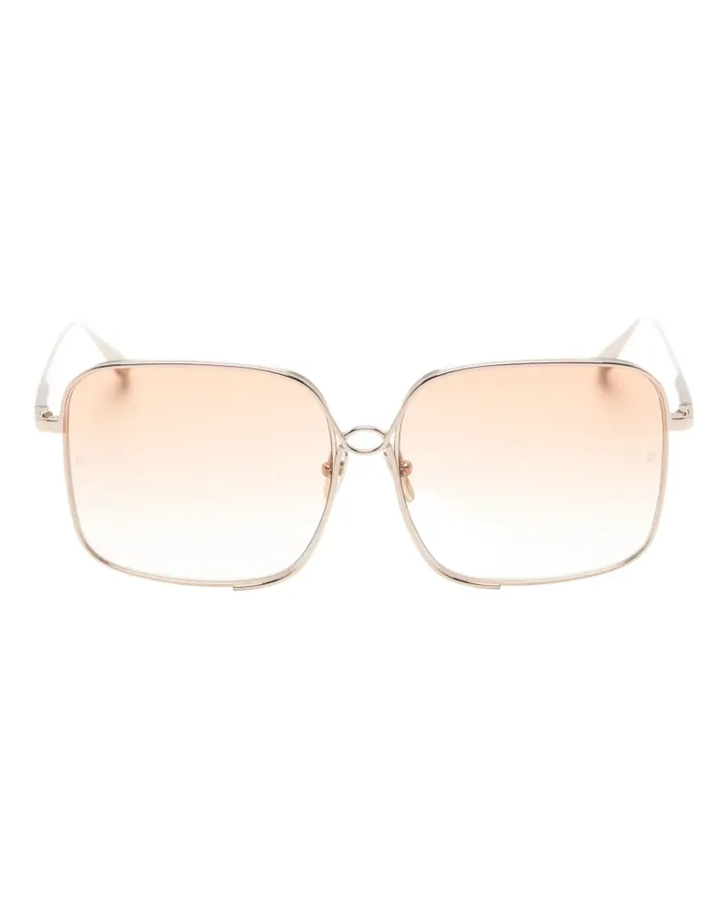 Linda Farrow Genevieve square-frame sunglasses - Gold Gold