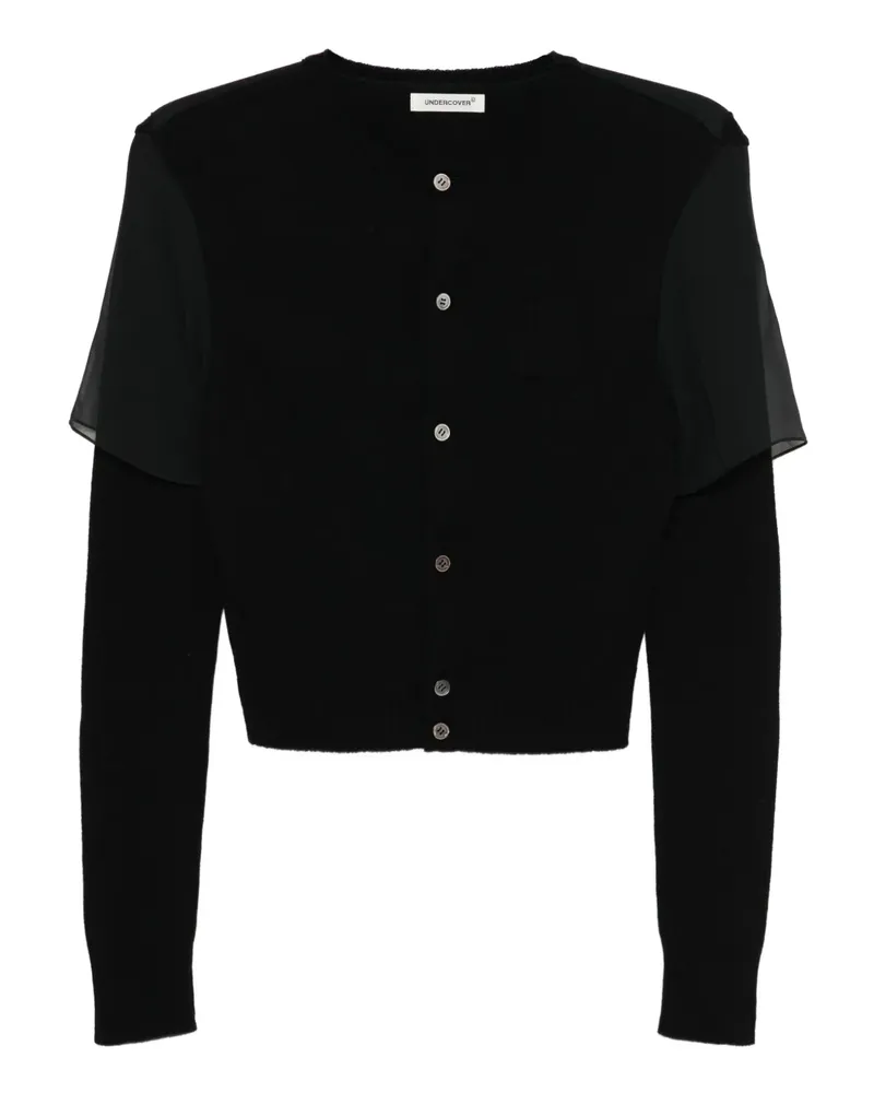 Undercover Cardigan im Layering-Look - Schwarz Schwarz
