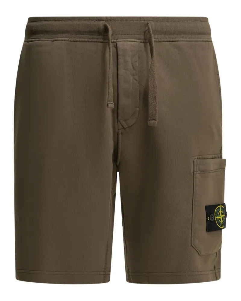 Stone Island Fleece-Shorts mit aufgesetzter Tasche - Braun Braun