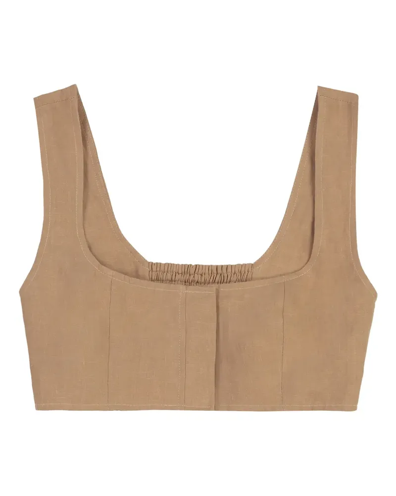 Le Kasha 1918 Tanktop aus Leinen - Nude Nude