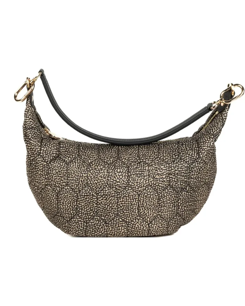 Borbonese top-zip quilted shoulder bag - Gold Gold