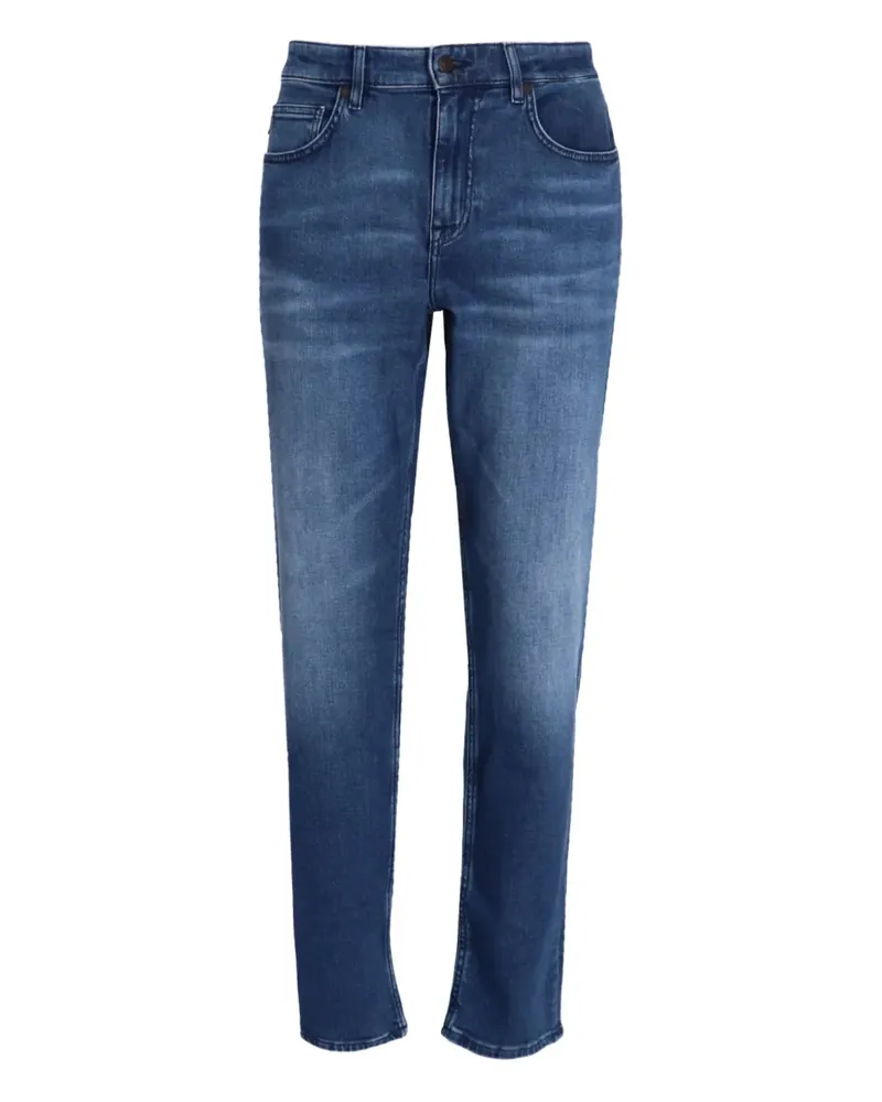 HUGO BOSS Jeans mit Tragefalten - Blau Blau