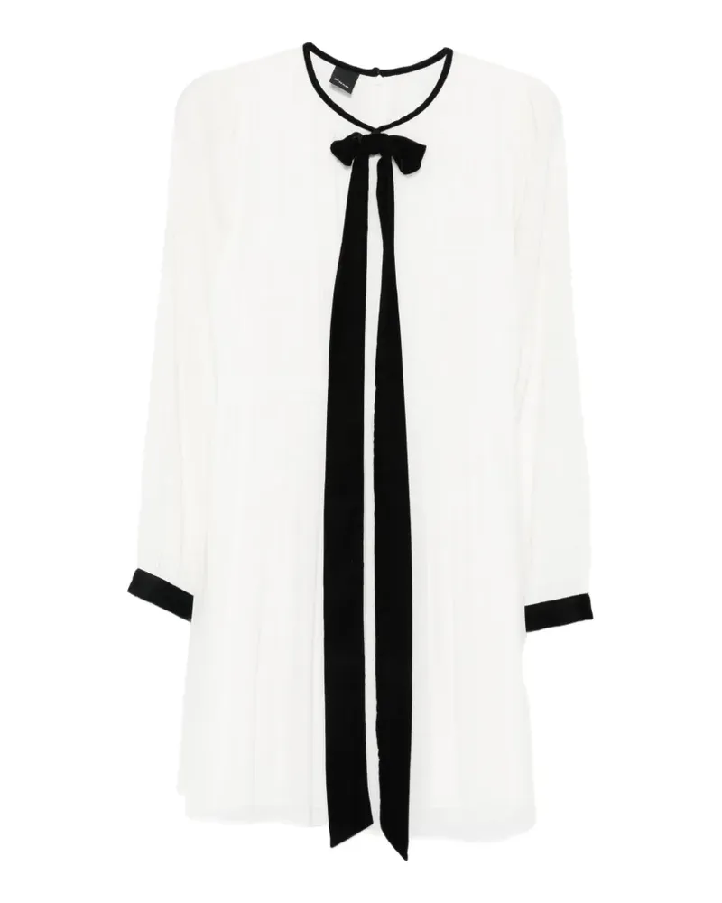 Pinko bow-detail mini dress - Nude Nude