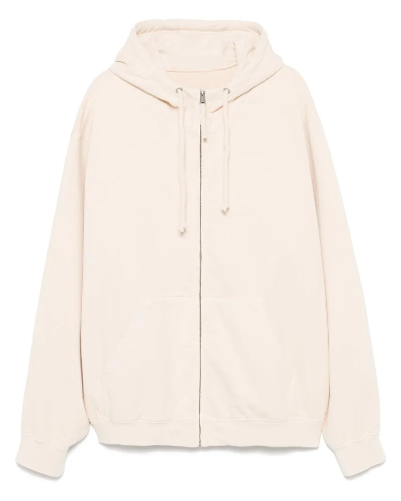 Maison Margiela Hoodie mit Logo-Stickerei - Nude Nude