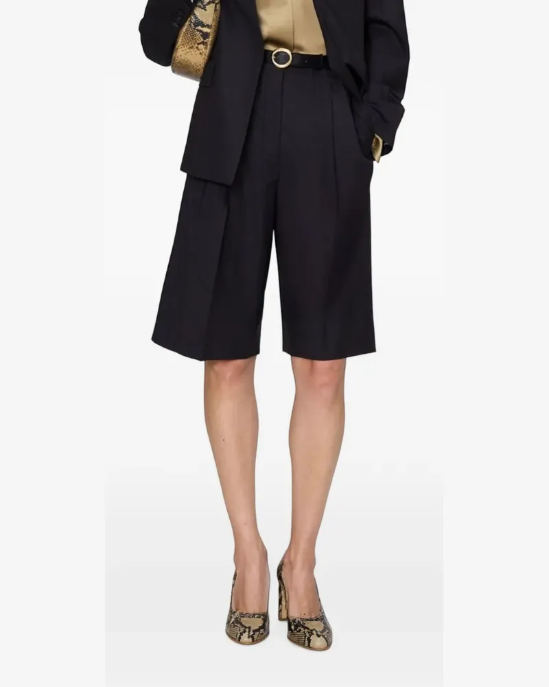 Joseph Gabbie Shorts mit Falten - Schwarz Schwarz