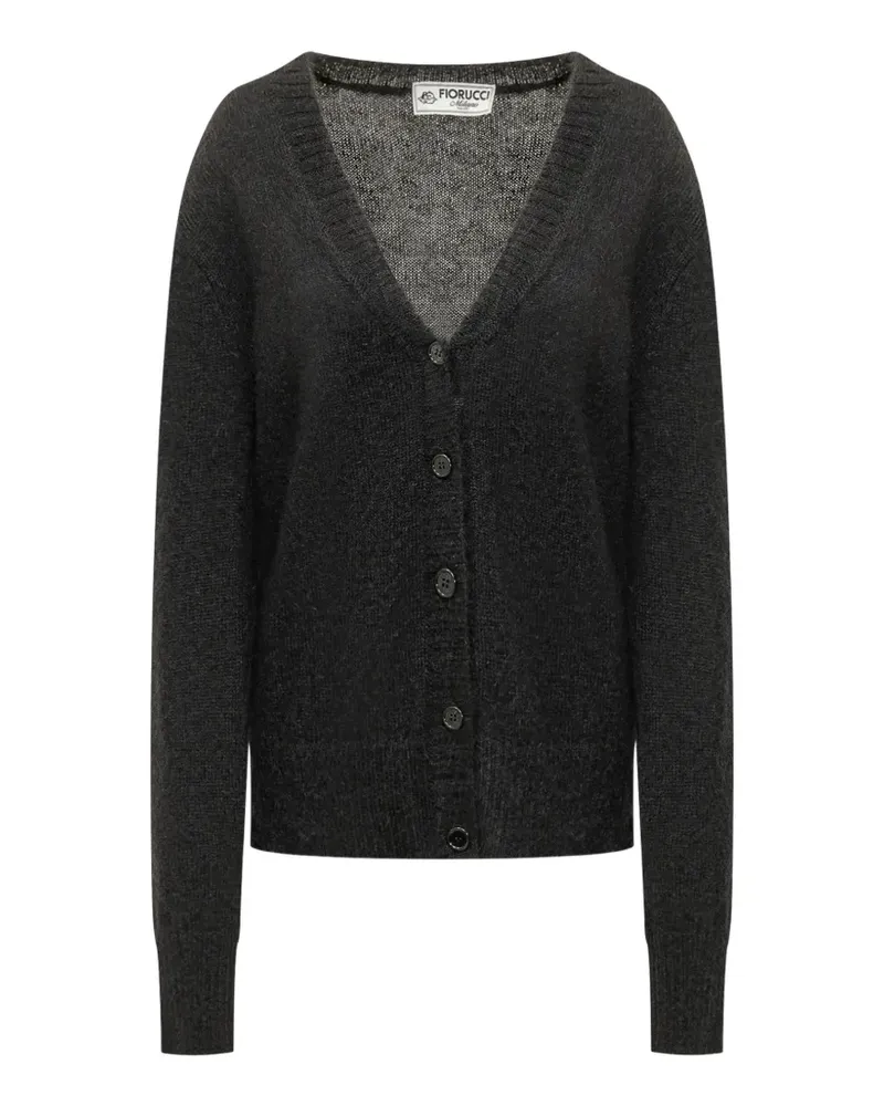 Fiorucci Cardigan mit V-Ausschnitt - Schwarz Schwarz