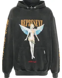 REPRESENT Reborn Hoodie mit grafischem Print Grau