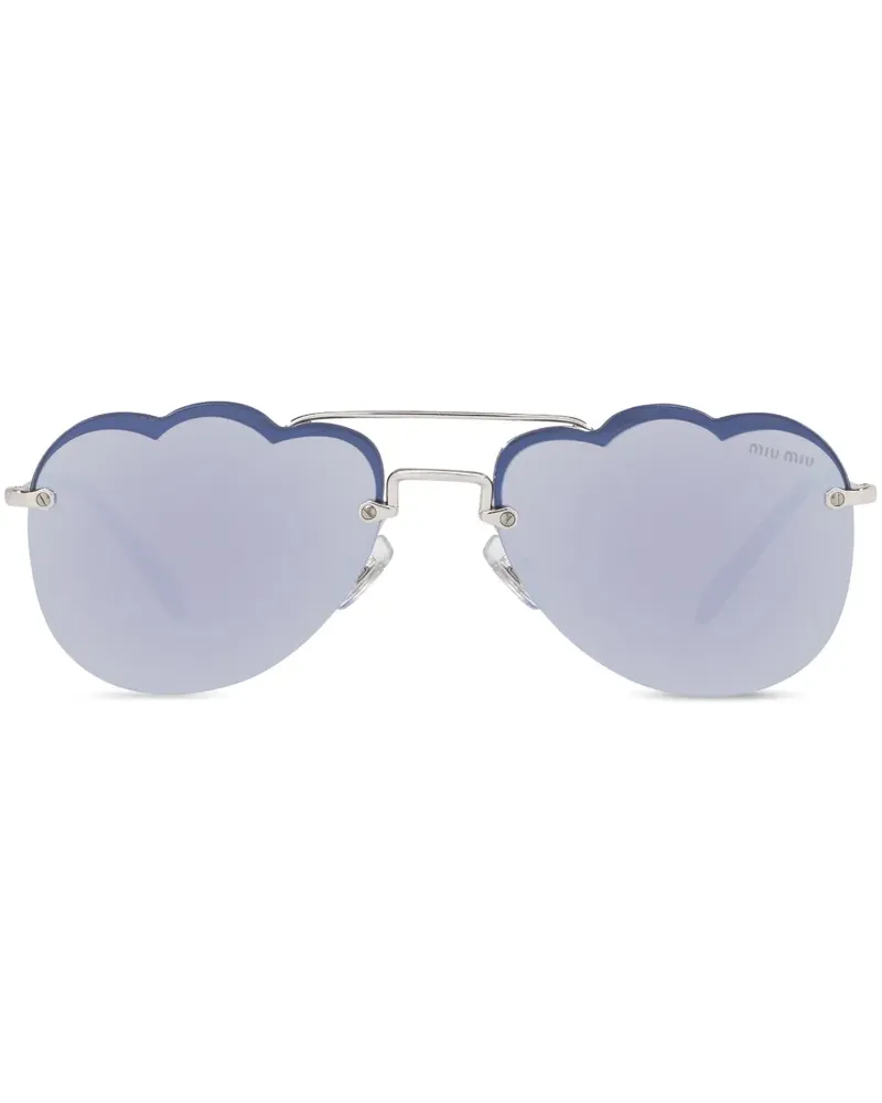 Miu Miu Cloud' Pilotenbrille - Blau Blau