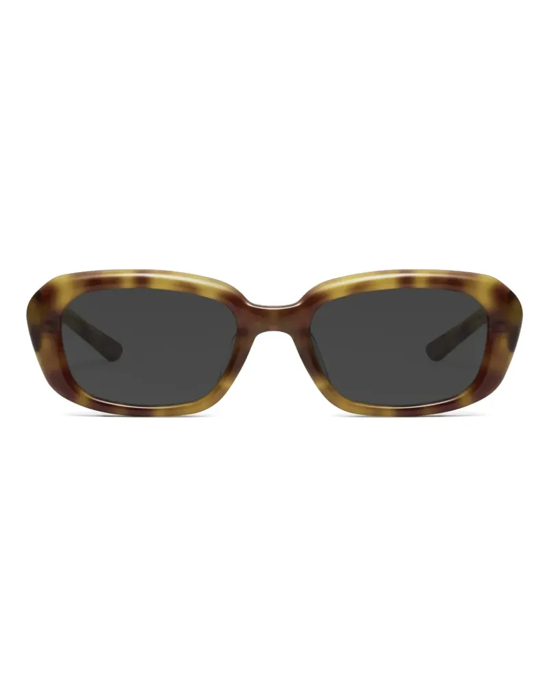 Maison Margiela x Gentle Monster Sonnenbrille mit eckigem Gestell - Braun Braun