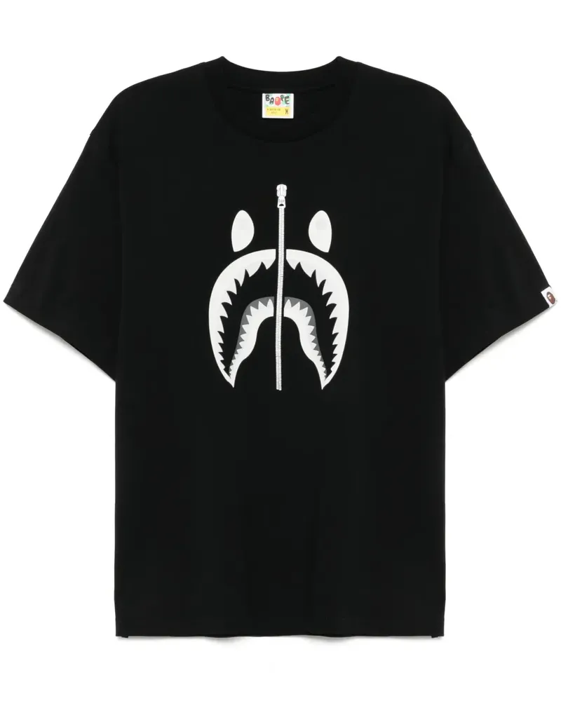 BAPE Shark T-Shirt - Schwarz Schwarz