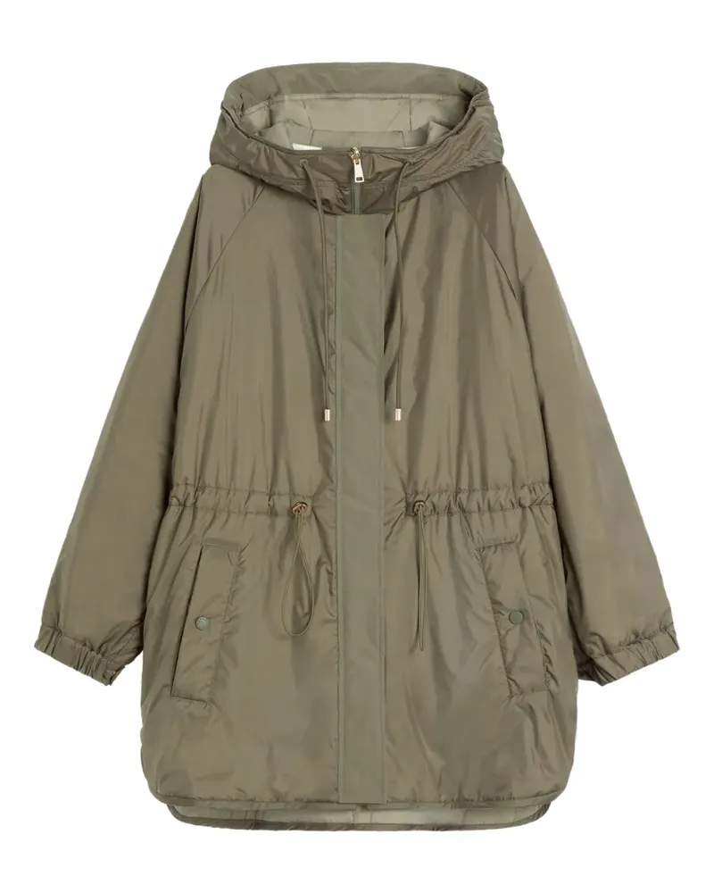 Max Mara Gesteppter Parka - Grün Grün