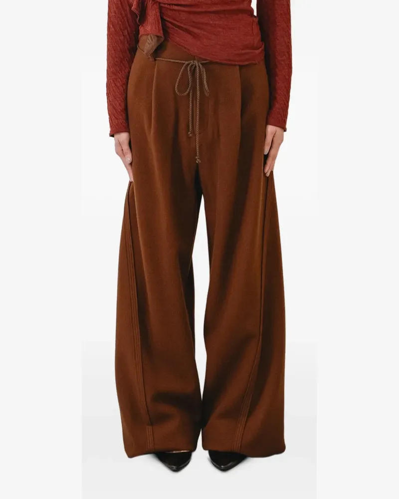 Muller of Yoshiokubo Mellow Hose mit Gürtel - Braun Braun