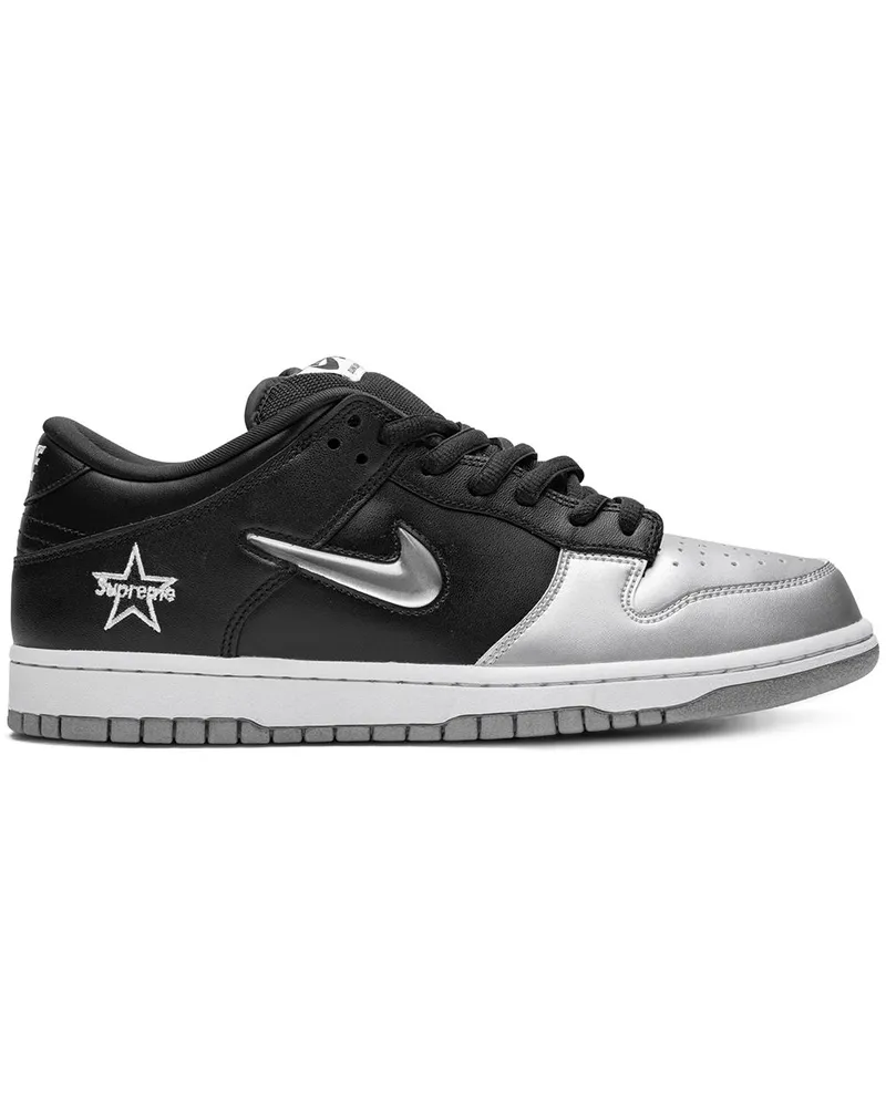 Nike x Supreme SB Dunk' Sneakers - Silber Silber