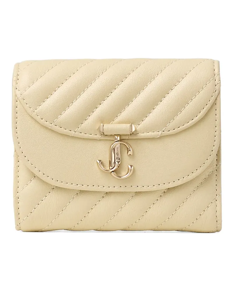 Jimmy Choo Curve Marinda quilted wallet - Nude Nude