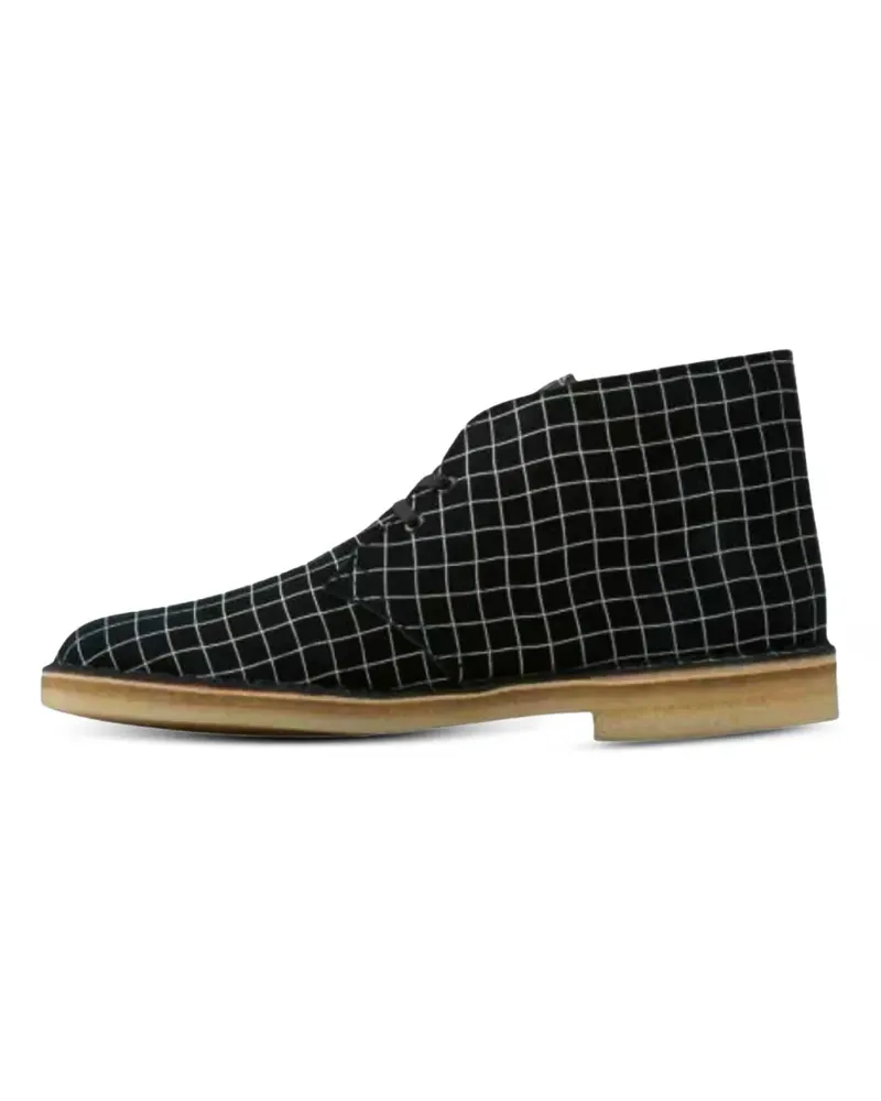 Clarks Desert-Boots mit Gittermuster - Schwarz Schwarz