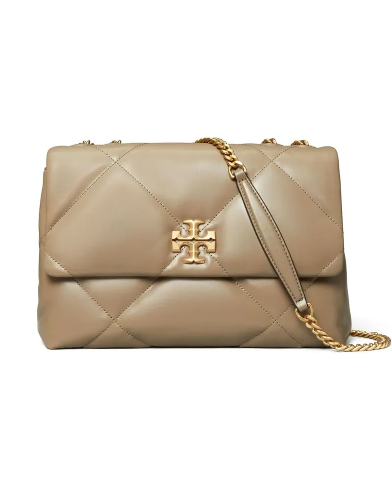 Tory Burch Kira Schultertasche mit Rautensteppung - Nude Nude