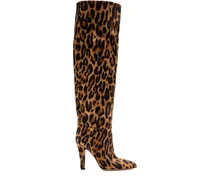 Elsa Stiefel mit Leopardenmuster - Braun