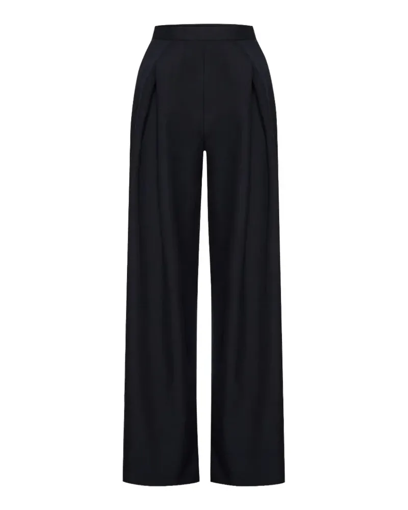 Jean Paul Gaultier Straight-Leg-Hose mit Falten - Blau Blau