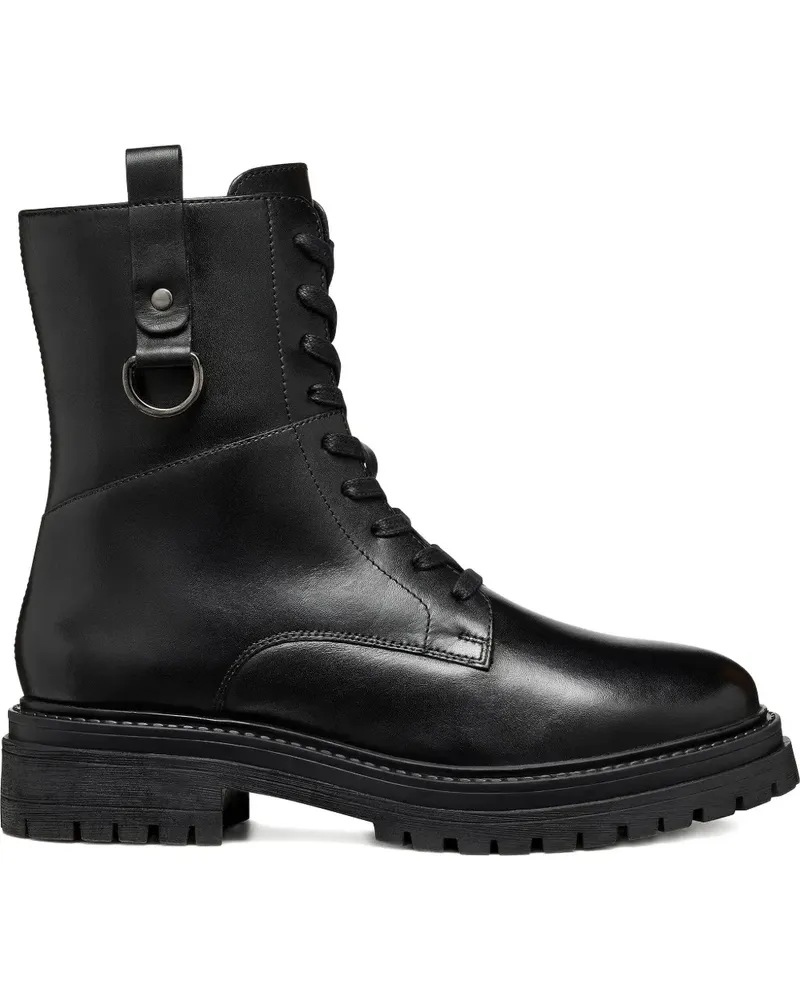 Geox Iridea Bikerstiefel - Schwarz Schwarz