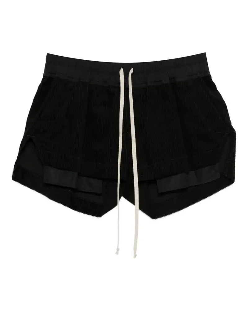 Rick Owens Fox corduroy shorts - Schwarz Schwarz