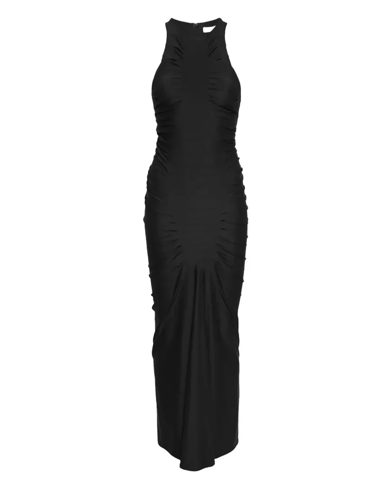 GAUGE81 Deni racer-back ruched midi dress - Schwarz Schwarz