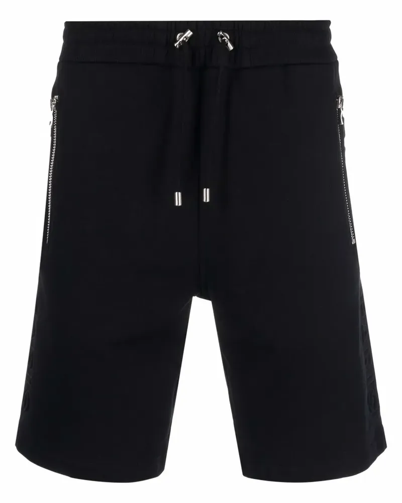 Balmain Bermudas mit Logo-Prägung - Schwarz Schwarz