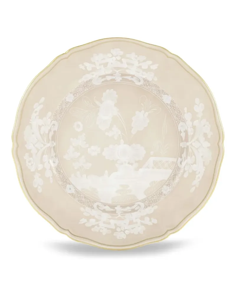 Ginori 1735 Oriente Teller mit Blumenverzierung - Nude Nude