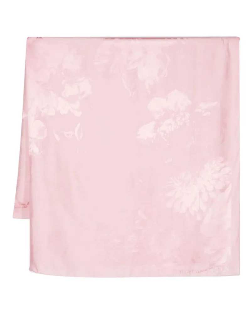 Alexander McQueen Jacquard-Schal aus Seide Rosa