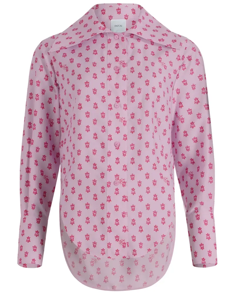 Patou Hemd mit Print - Rosa Rosa