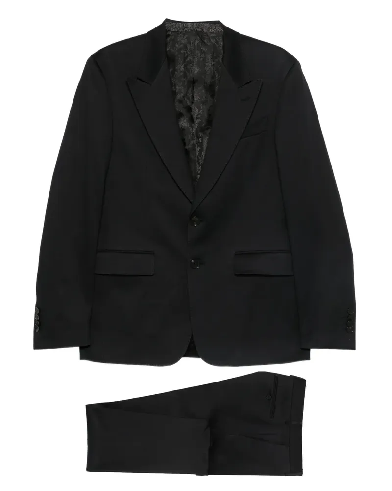 Etro Einreihiger Anzug - Schwarz Schwarz