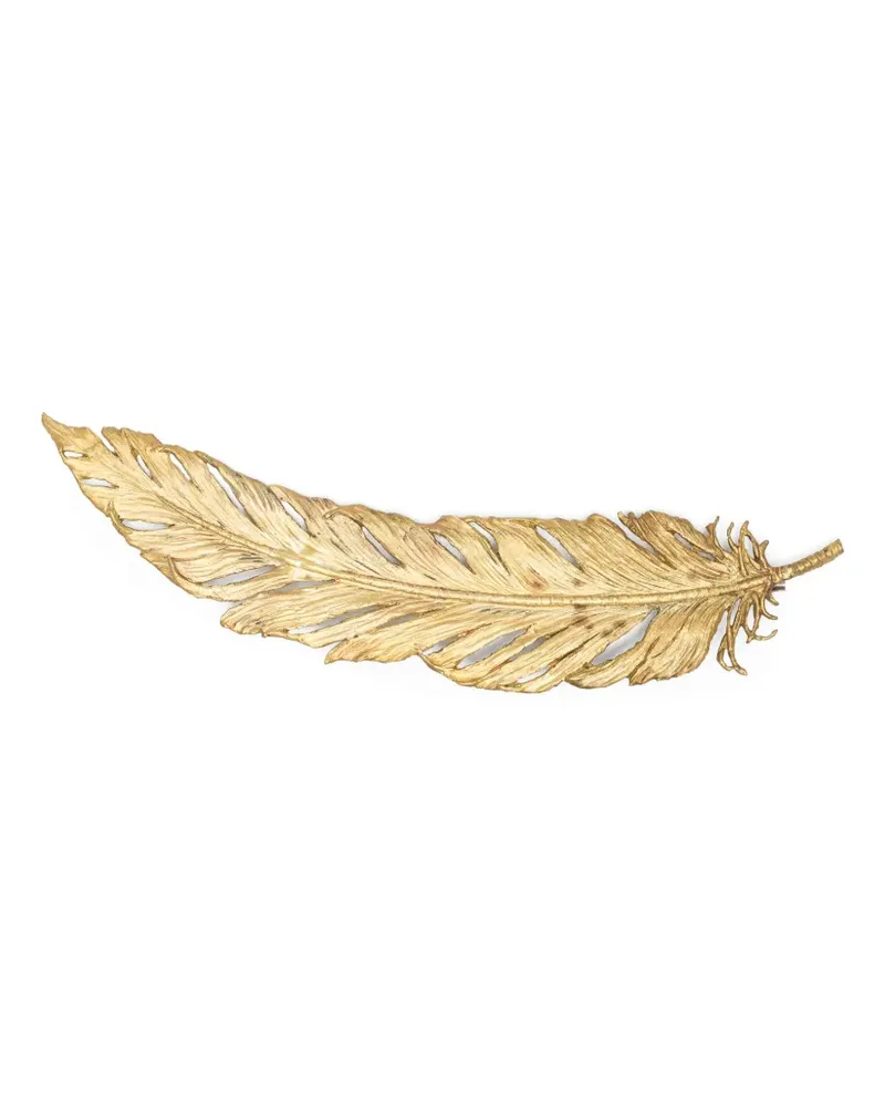 Undercover Broschen in Federform - Gold Gold