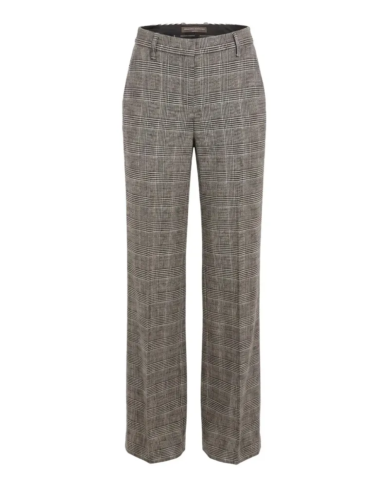 Ermanno Scervino checked trousers - Braun Braun