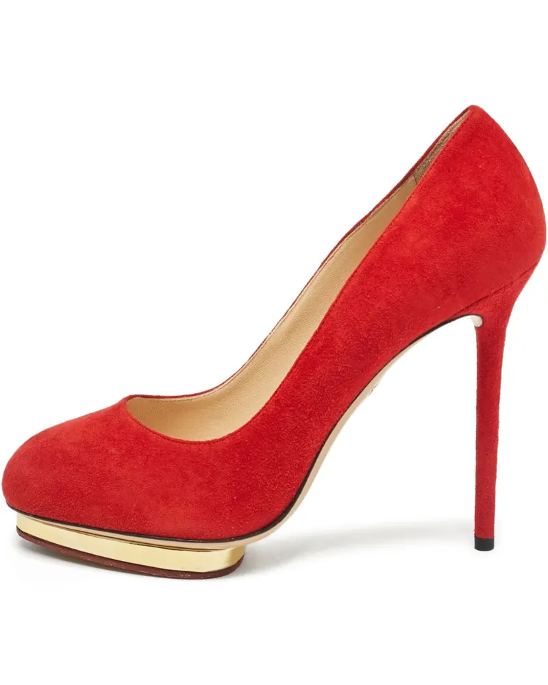 Charlotte Olympia Pre-owned Stiletto-Pumps aus Wildleder 135mm - Rot Rot