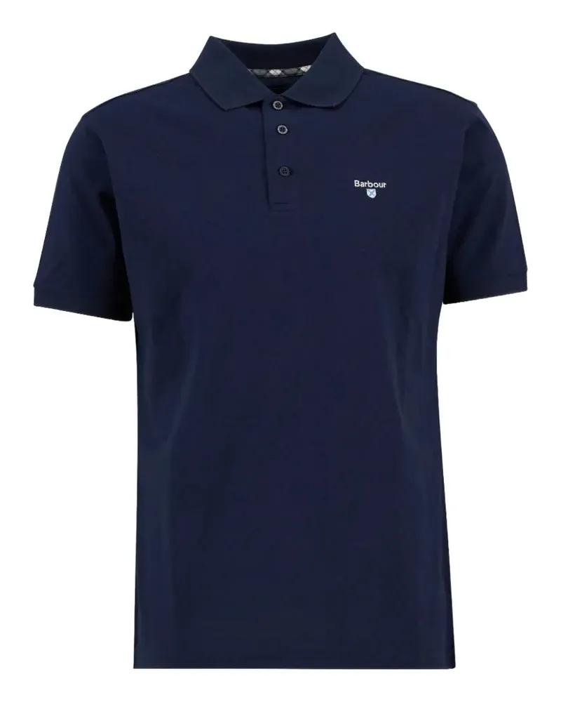 Barbour Sutton logo-embroidered polo shirt - Blau Blau