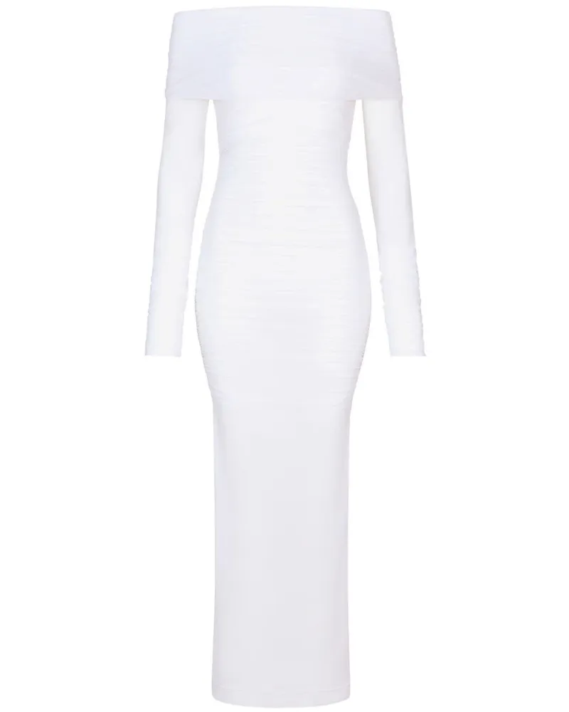 Dolce & Gabbana KIM DOLCE&GABBANA Midikleid - Weiß Weiß