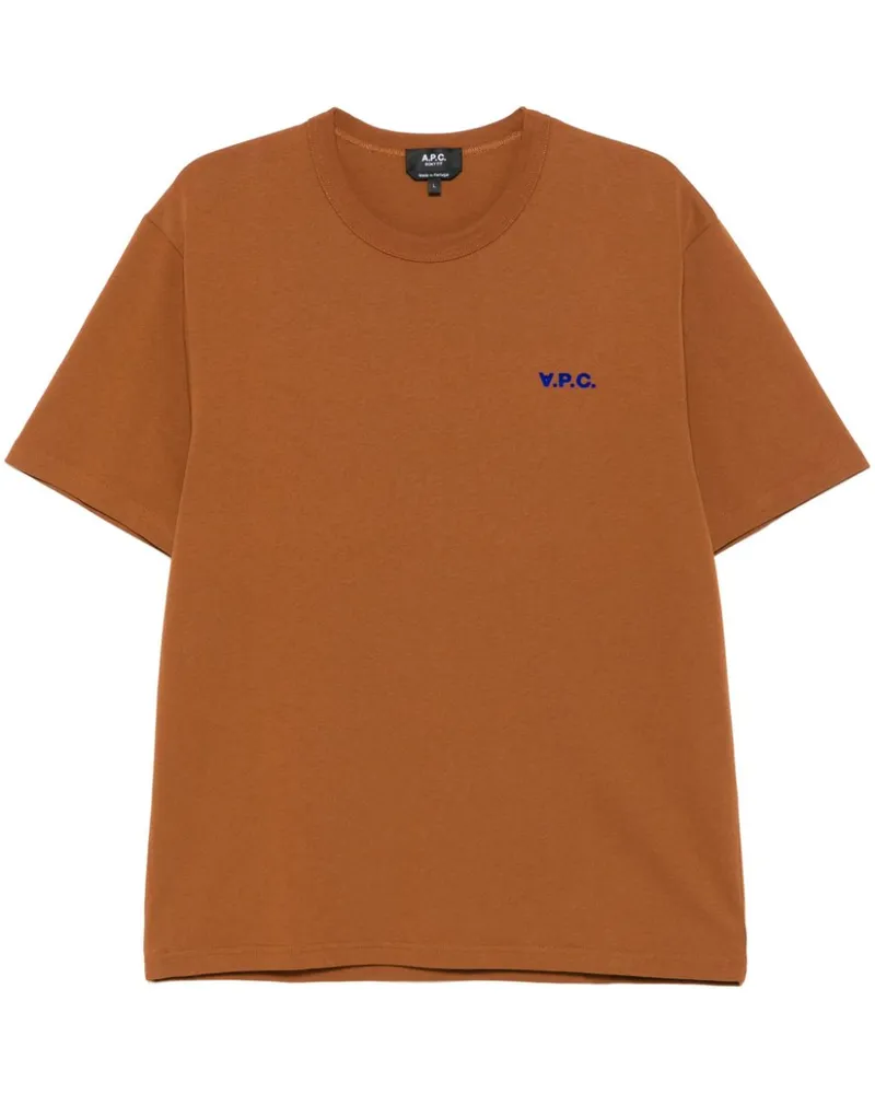 A.P.C. Boxy Petit VPC T-Shirt - Braun Braun