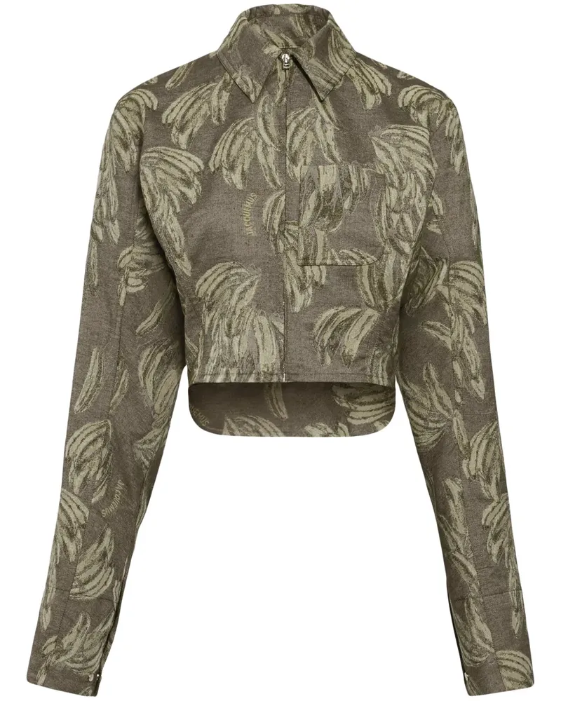Jacquemus Hemd mit grafischem Print - Grün Grün