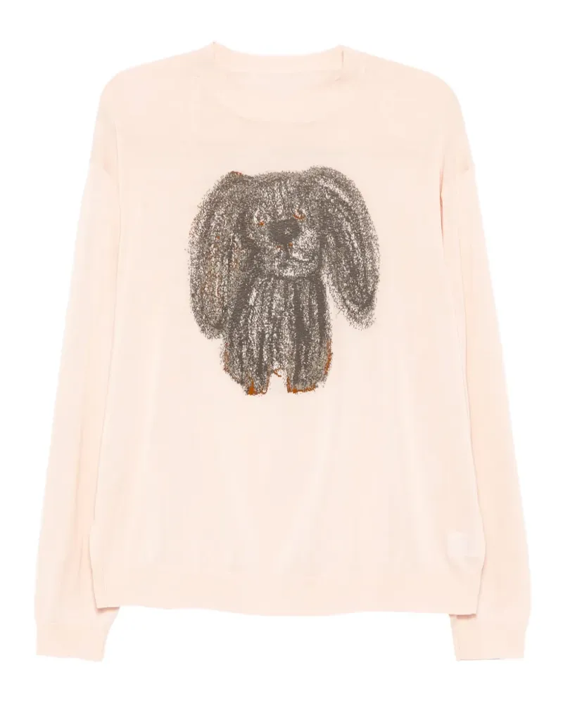 JNBY Oberteil mit Welpen-Stickerei - Rosa Rosa