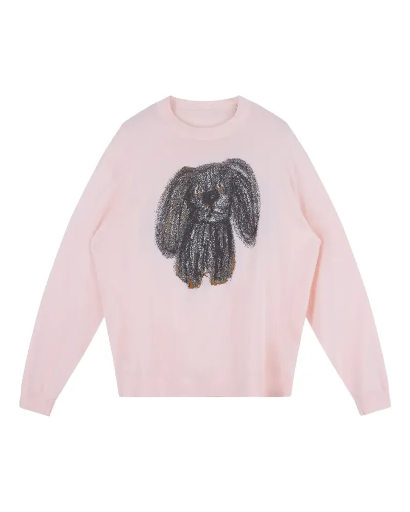 JNBY Oberteil mit Welpen-Stickerei - Rosa Rosa