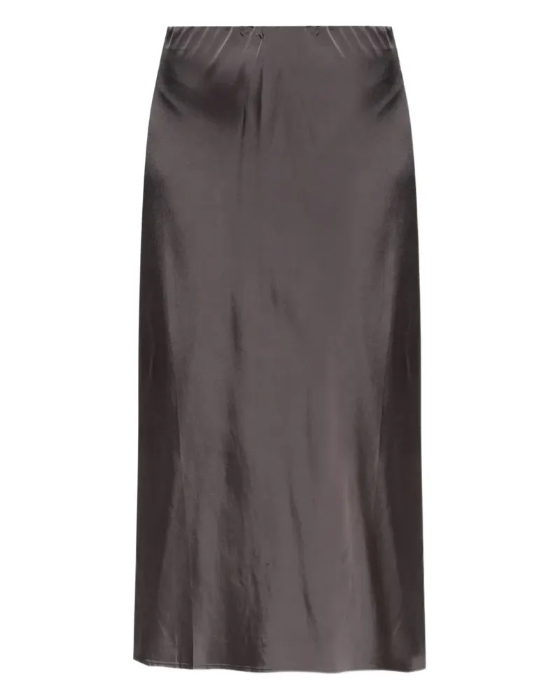 MUNTHE Midirock im Satin-Look - Grau Grau