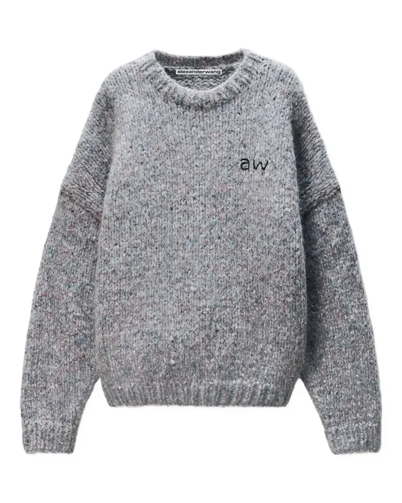 Alexander Wang Bestickter Pullover - Grau Grau