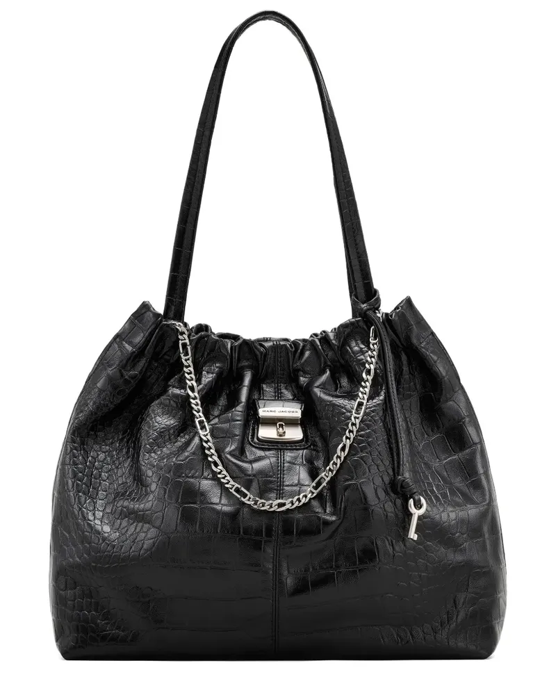 Marc Jacobs Cristina Tote Bag mit Kroko-Effekt - Schwarz Schwarz