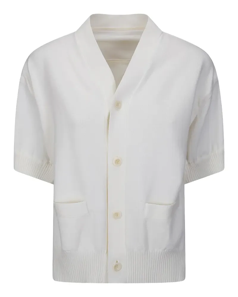 Sacai knitted cardigan - Weiß Weiß