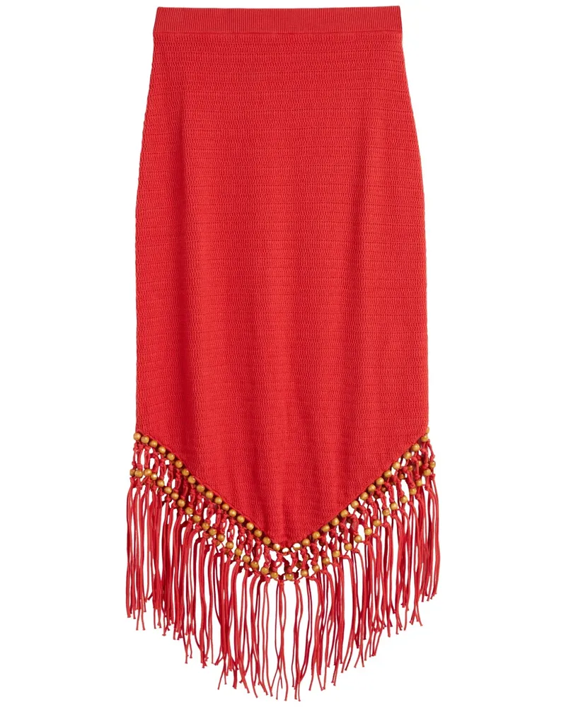 Chinti & Parker x Laura Whitmore Rock mit Perlen - Rot Rot