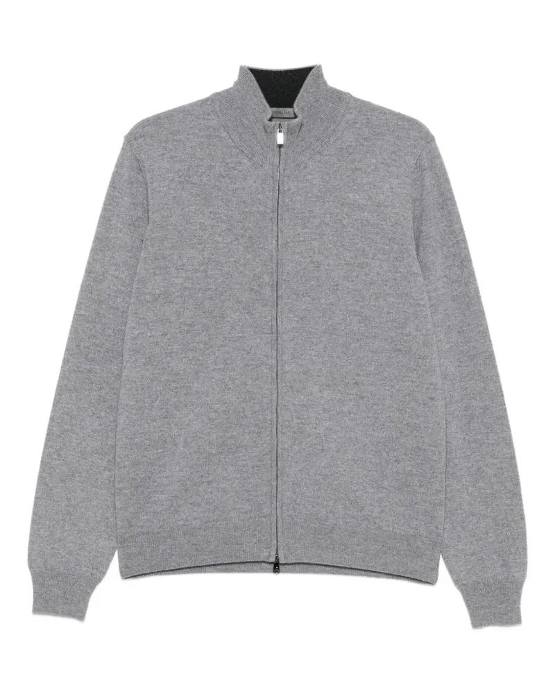 Corneliani Cardigan mit Reißverschluss - Grau Grau