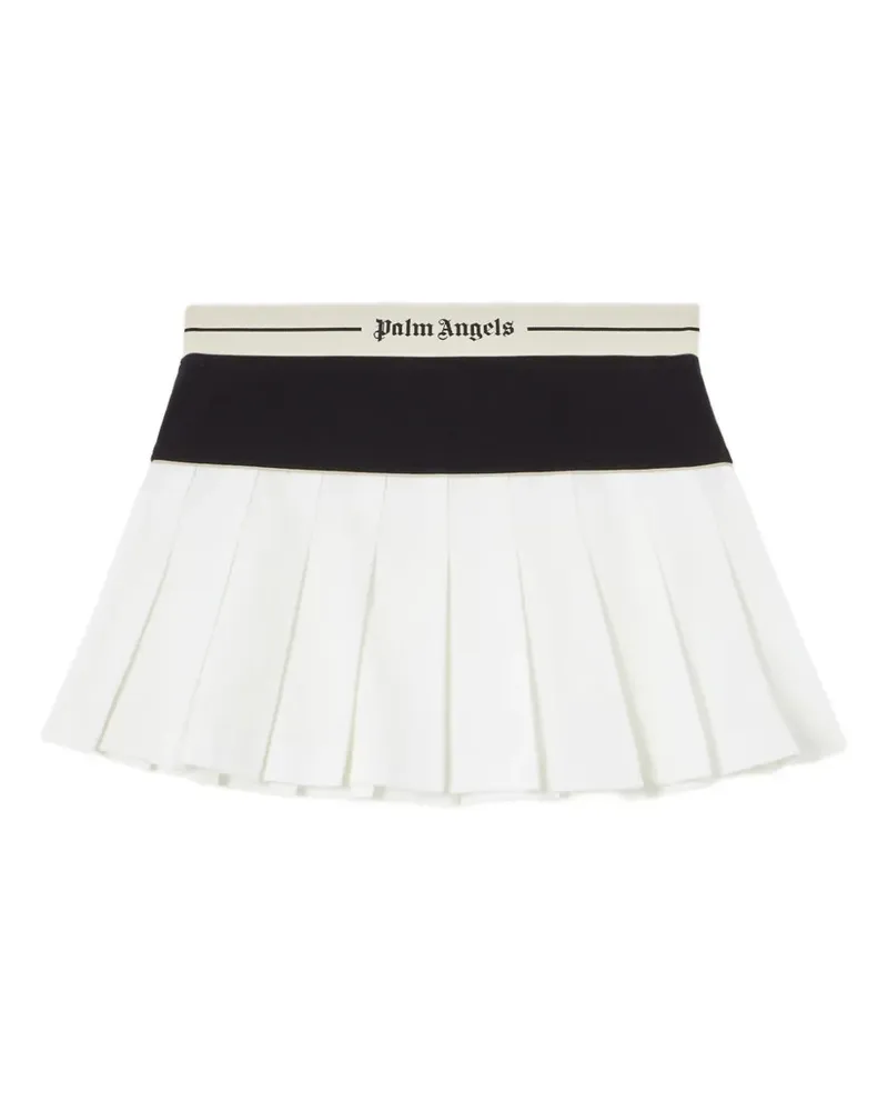 Palm Angels Minirock mit Falten - Weiß Weiß