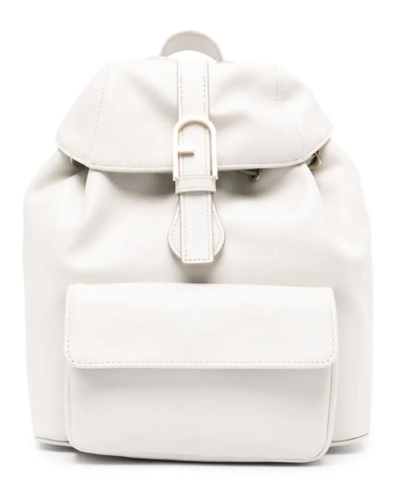 Furla Flow Rucksack mit Schnalle Grau